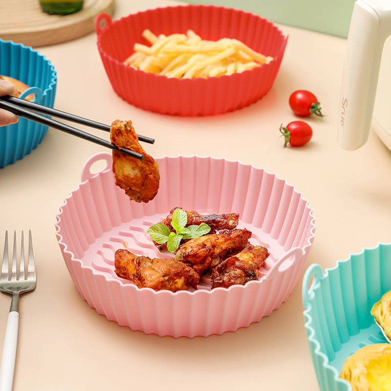 空气炸锅硅胶烤盘 跨境新品 Air Fryer Silicone Pot空气炸